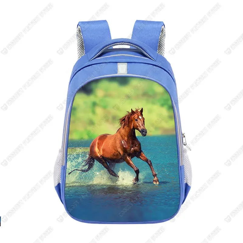 grand sac d'école animal horse pour enfants, cartable poney cool pour adolescents, sac à dos de voyage pour garçons et filles, mode pour enfants