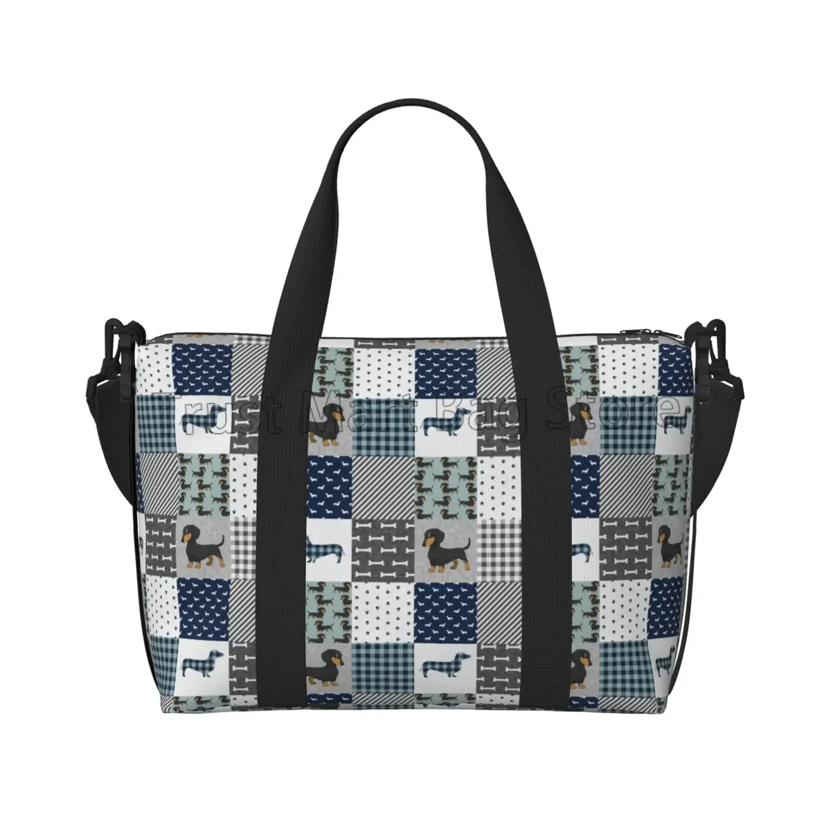 sac de sport personnalisé durable unisexe, sacs de voyage mignons, grands sacs d'entraînement, sac de week-end, sac de nuit, salle de sport, chiens teckel