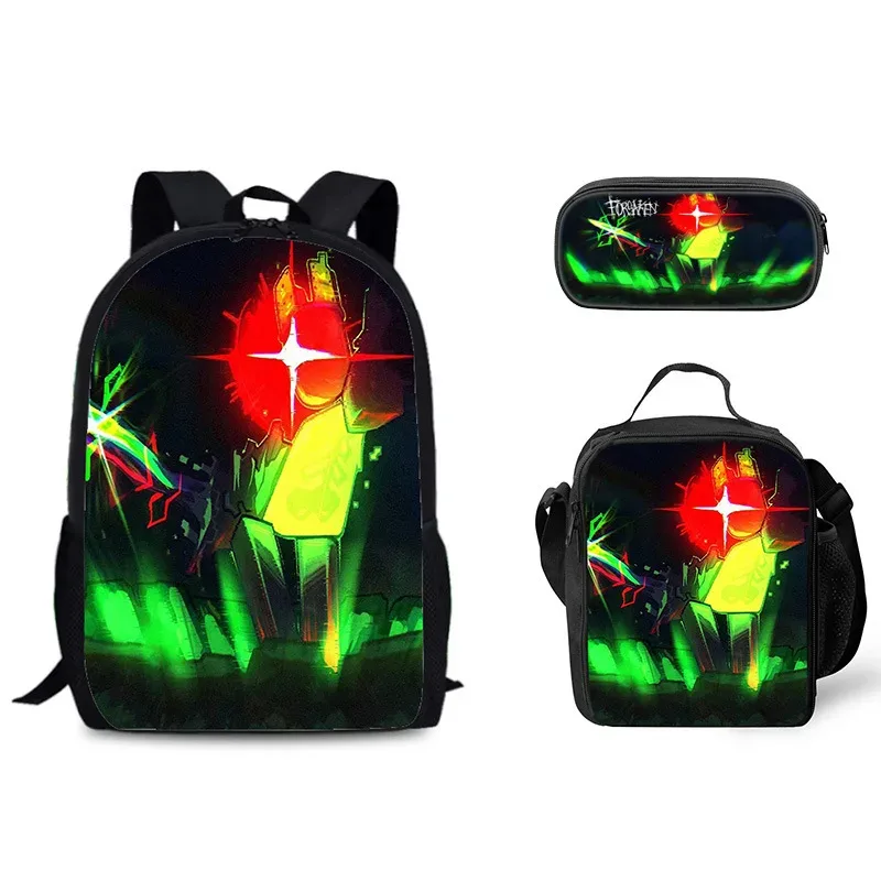 3 pièces ensemble forsaken gubby sac à dos pour les étudiants livre sac luch sac étui pécial forsaken gubby sac à bandoulière enfants cadeaux de noël