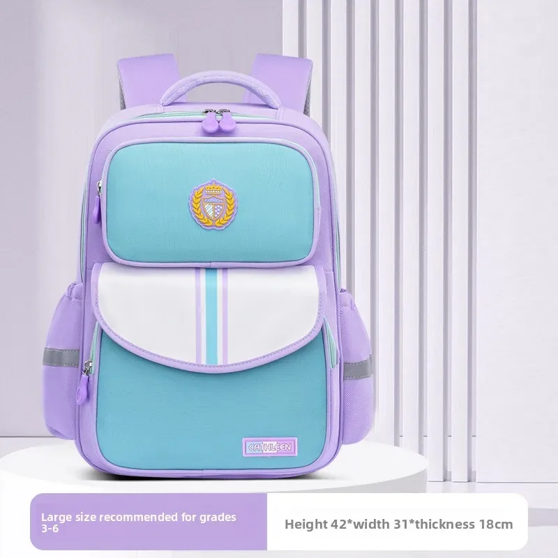 sac à dos d'école pour enfants de la 1re à la 6e année, pour garçons et filles, tissu oxford léger, imperméable et durable, avec design ergonomique