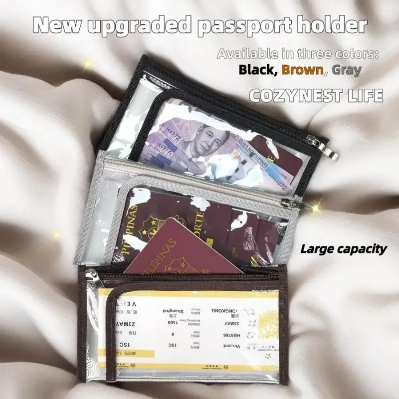 sac à pinceaux de maquillage, design multicouche, sac de rangement cosmétique étanche, sac de rangement pour passeport et documents, sac de rangement à compartiments multiples