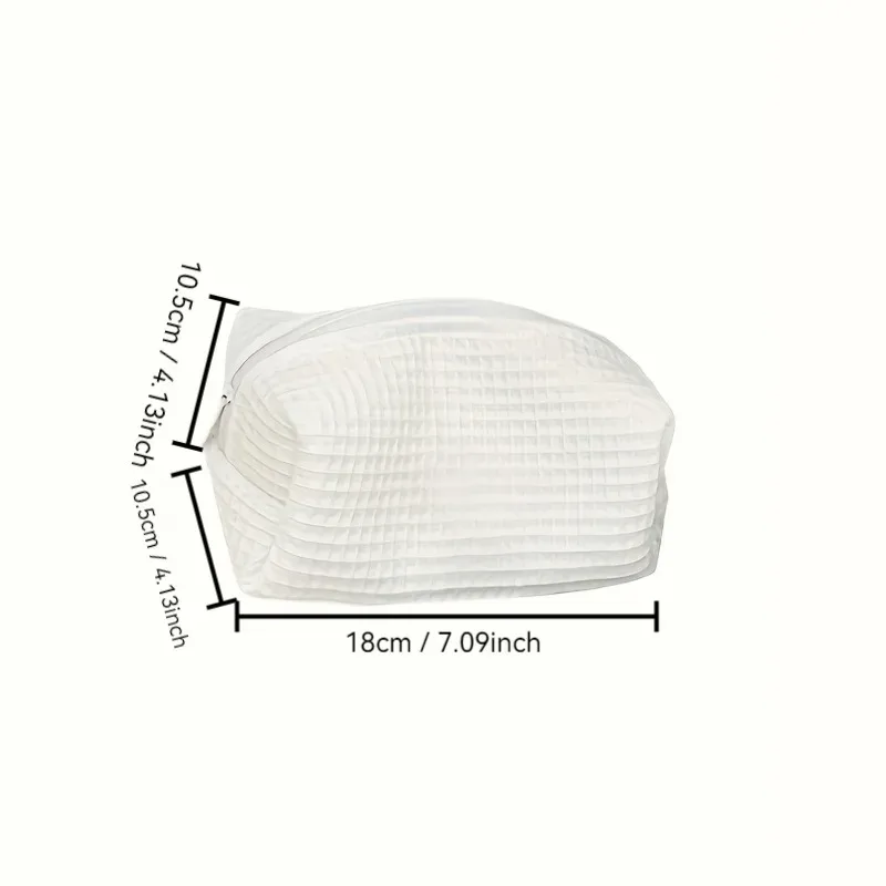 grande trousse de maquillage en coton grande capacité, organiseur portable pour outils de coiffure avec fermeture éclair, sacs cosmétiques multifonctionnels coréens