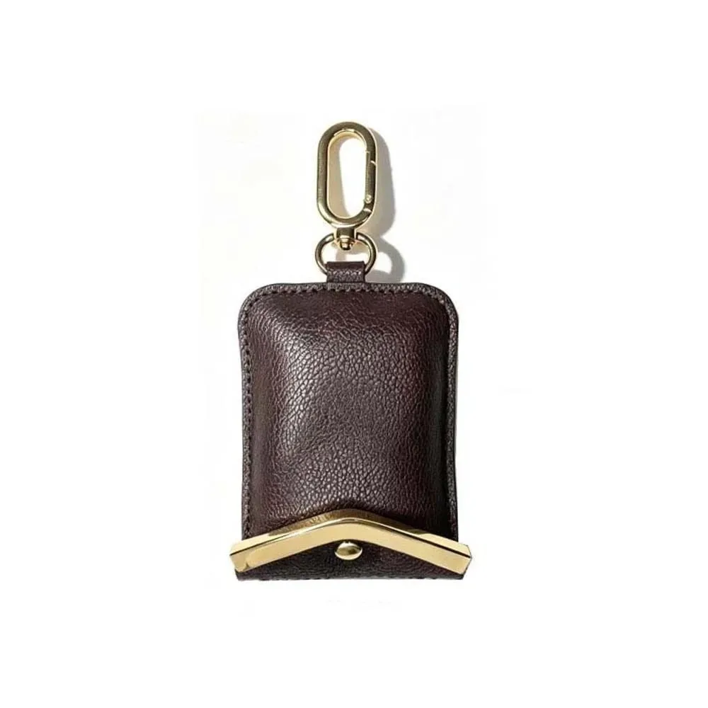 Sac fourre-tout mini pliable anti-déchirure en similicuir couleur unie avec porte-clés, pochette 2-en-1 et breloque de sac, gain de place