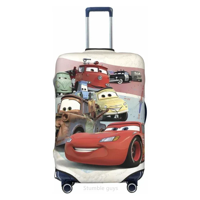 housse de bagage élégante imprimée avec motif de voiture, haute élasticité, convient aux valises de 18 à 32 pouces, résistante à la poussière, lavable, anti-rayures, housse de voyage