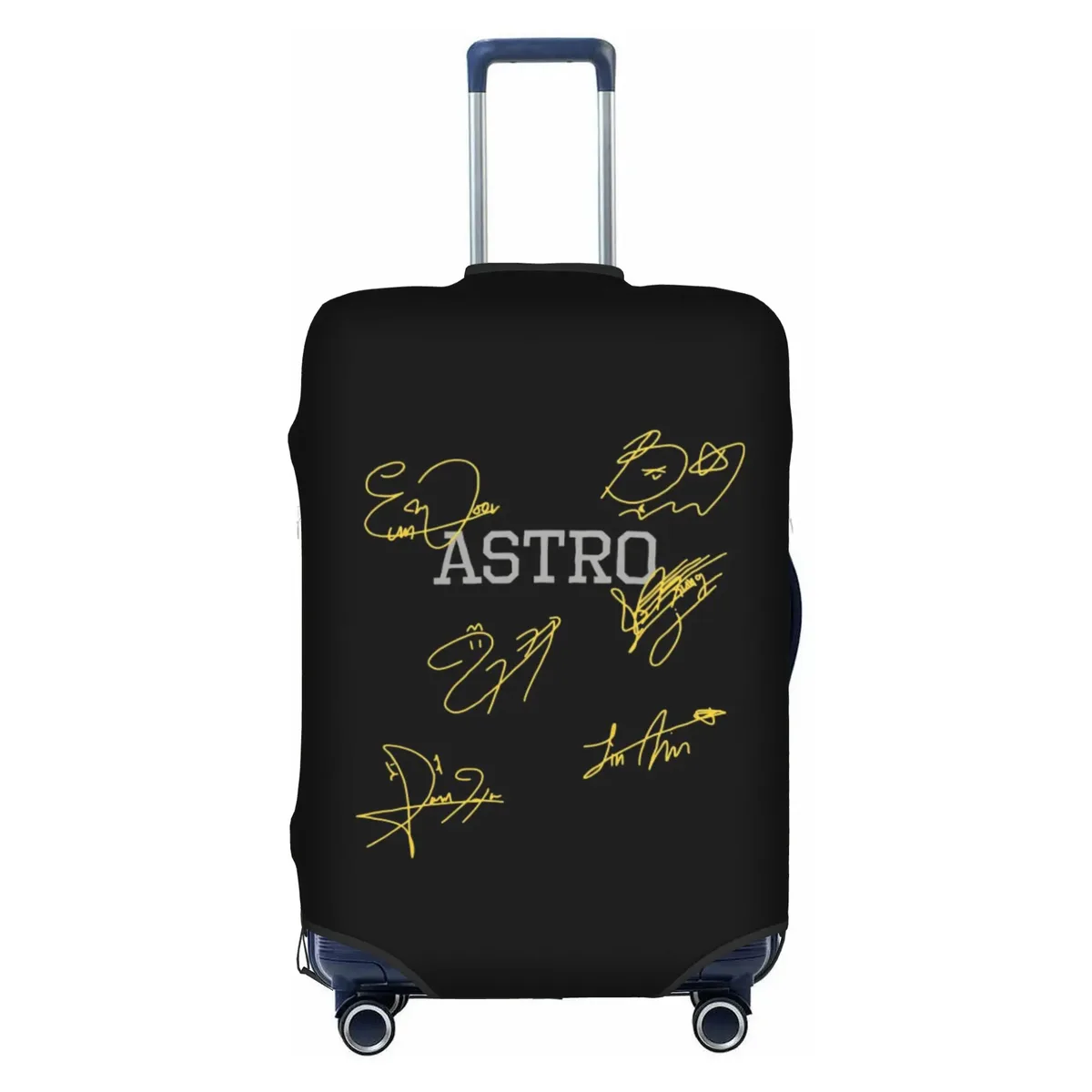 housse de protection amusante pour valise a-astros mj jinjin cha eun woo, lavable, yoon san ha rocky, housses de valise de voyage