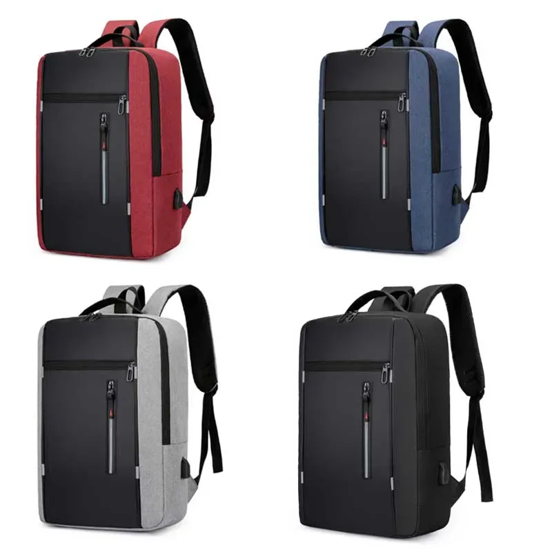 sac à dos oxford étanche pour ordinateur portable pour hommes 15.6 pouces usb charge voyage d'affaires école sac à dos haute capacité bolsa feminina