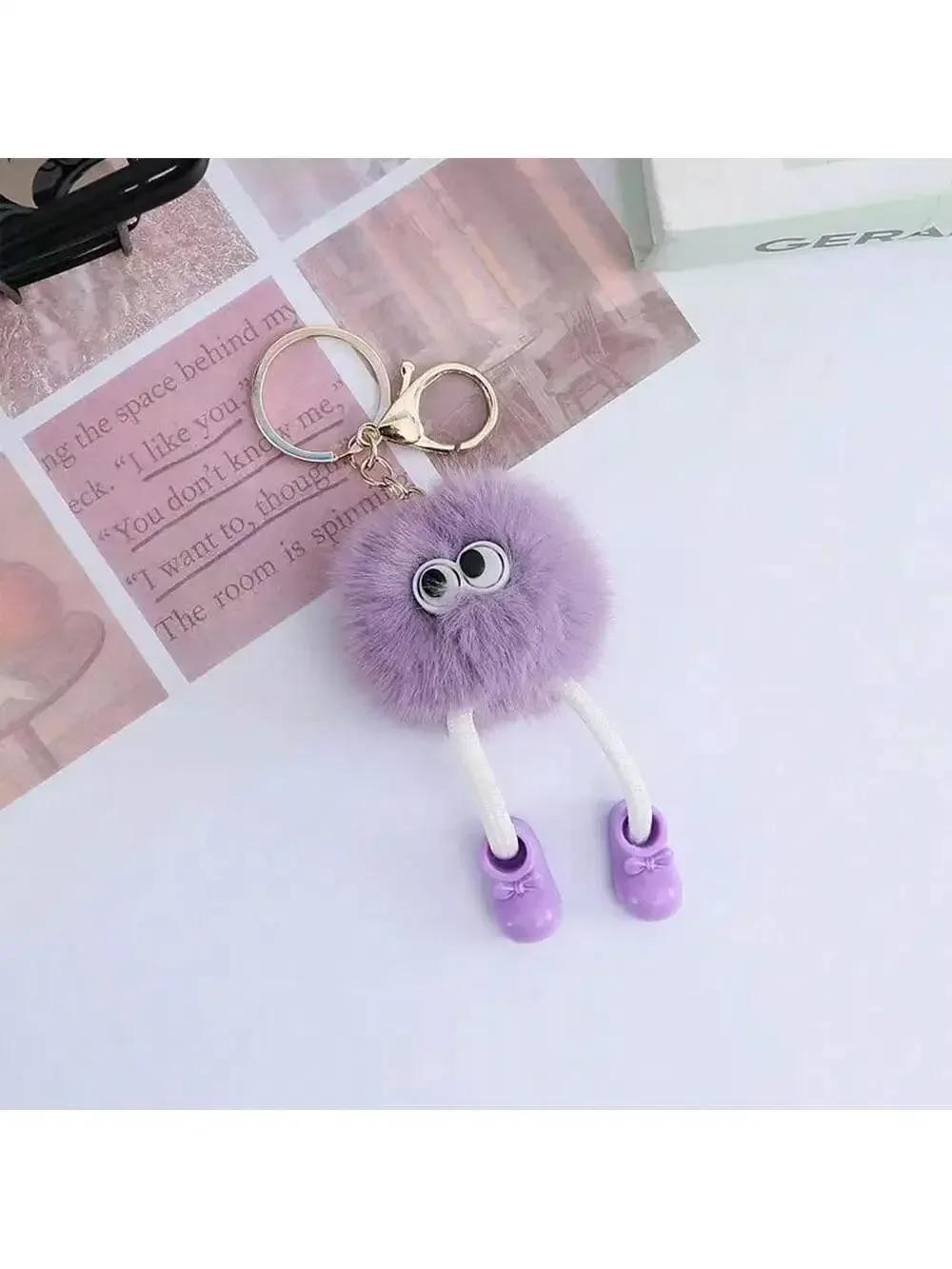porte-clés en peluche mignon pour femmes, sacs à dos, sac kawaii moelleux, pendentif à breloque, coquette y2k, cadeau pour femmes et filles, accessoires de sac