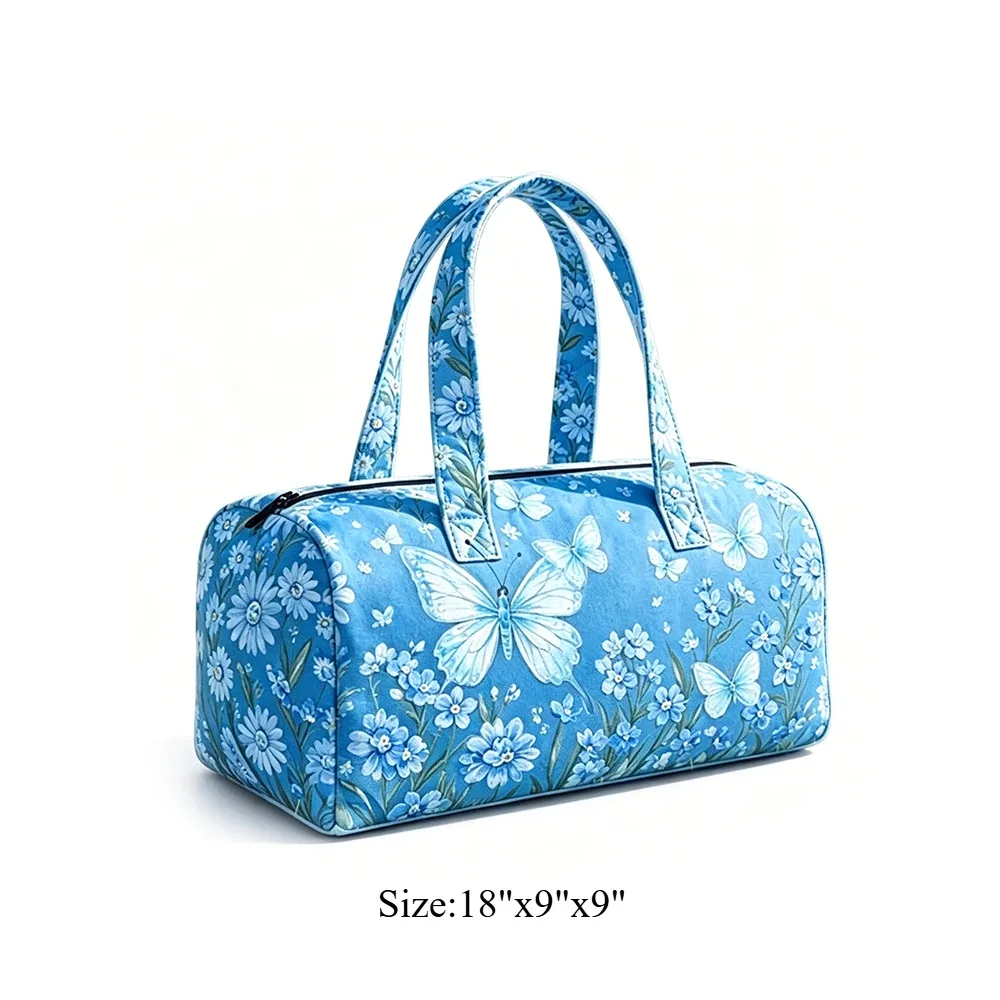 sac de voyage matelassé rose flamant rose, sac de voyage pour vacances d'été tropicales, bagage à main, sac de plage, de sport, avec un animal mignon