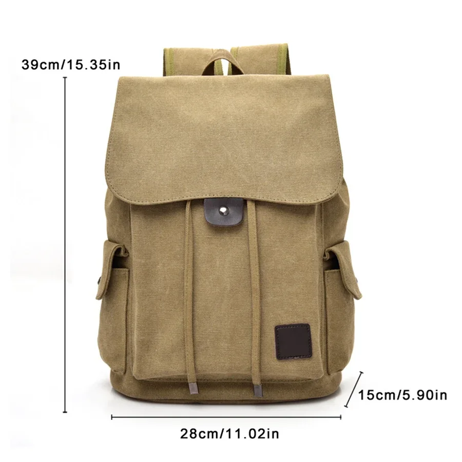 nouveau haute qualité toile hommes sac à dos grand sac d'école à bandoulière sac à dos pour garçons voyage mode camping sacs mode sacs simples