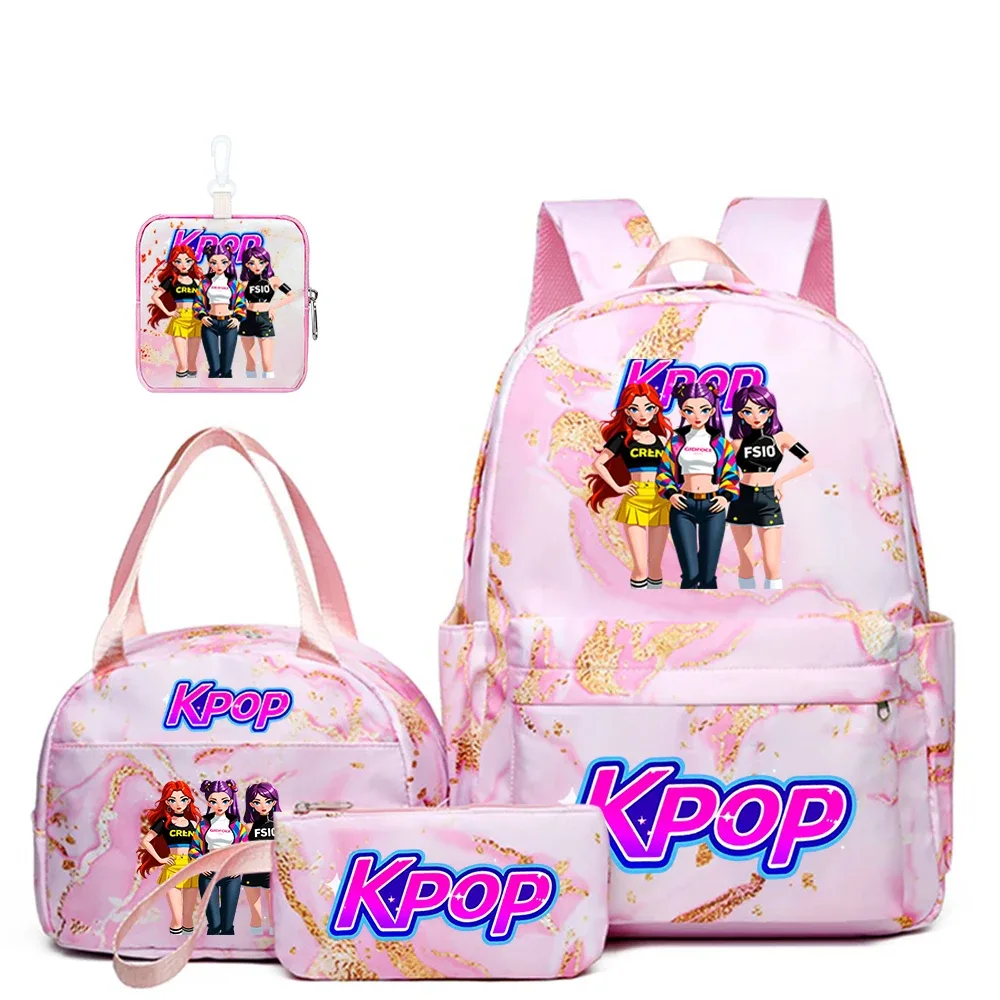ensemble de 4 sacs à dos à motif de groupe de filles k-pop, le cadeau parfait pour les fans de k-pop