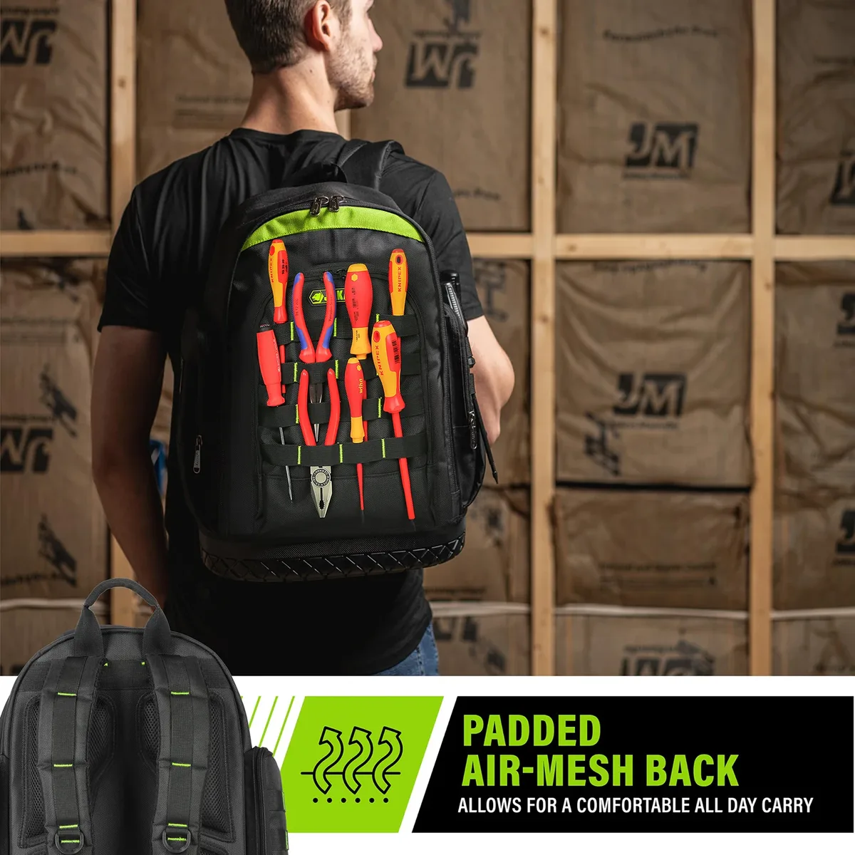jakah-sac à dos à outils épais rapduty avec plastique astronomique, sacoche pour électricien, cadeau pour homme, hl096, nouvelle collection