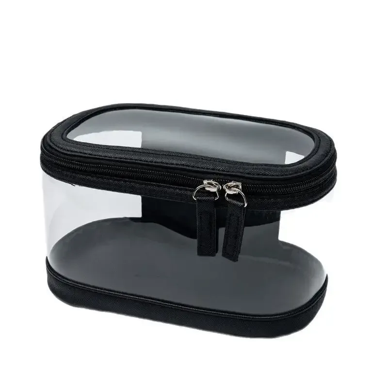 trousse de maquillage transparente grande capacité tendance mère-fille, sac de voyage portable multifonctionnel, trousse de toilette tendance internet