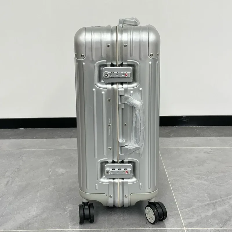 nouvelle valise à roulettes rigide en alliage d'aluminium de haute qualité, valise de voyage, 20 po, 26 po, 30 po, 31 po, 33 po, bagages en soute