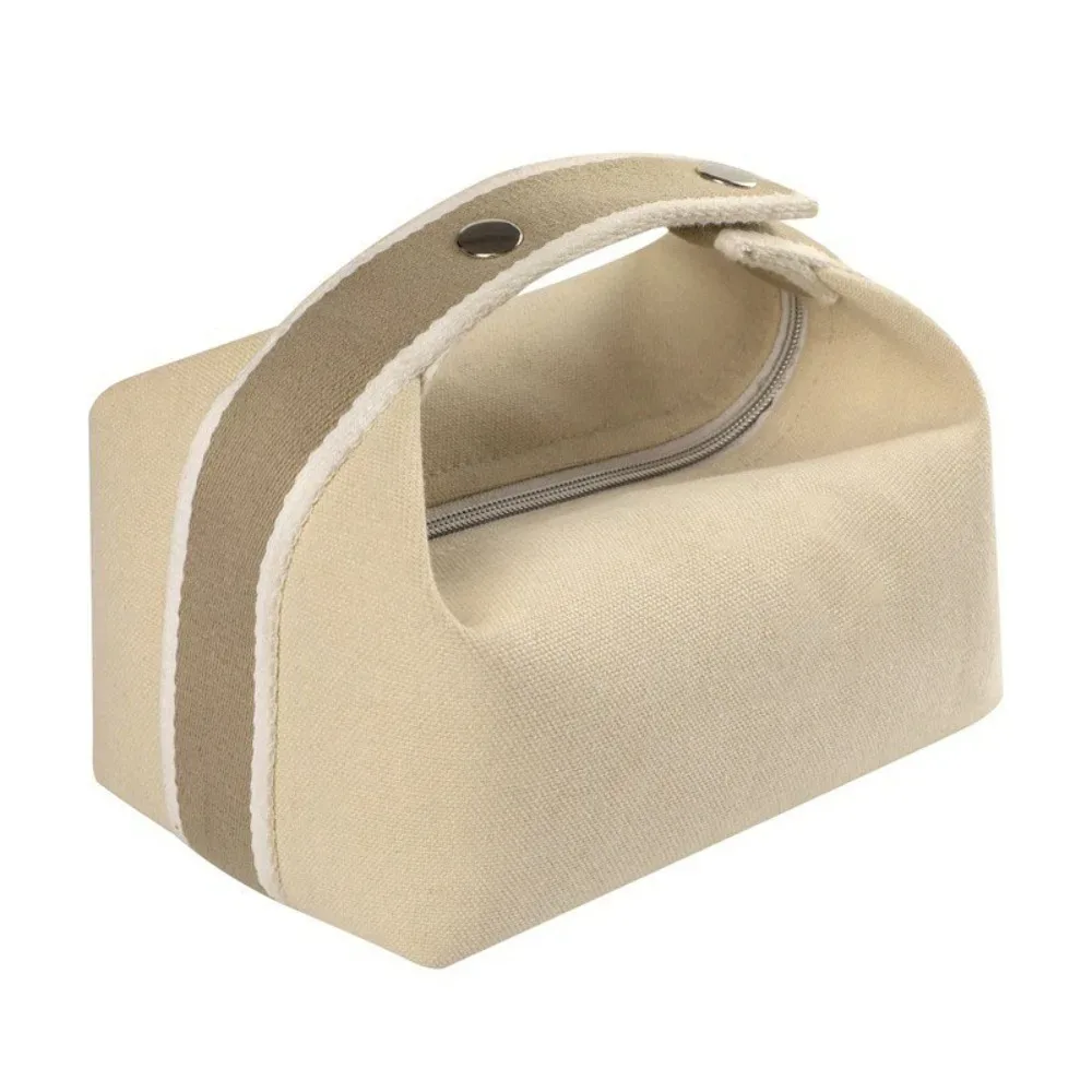 sac de rangement cosmétique grande capacité tendance, trousse de toilette portable en toile, organiseur de maquillage