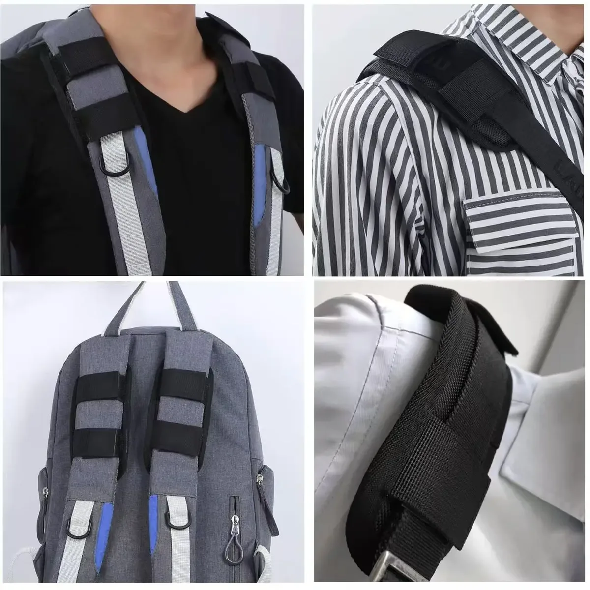 1 pièce de coussin de soulagement de pression pour bandoulière détachable et antidérapante, pour sac à dos, sac pour ordinateur portable, sac à bandoulière, accessoires universels pour sacs.