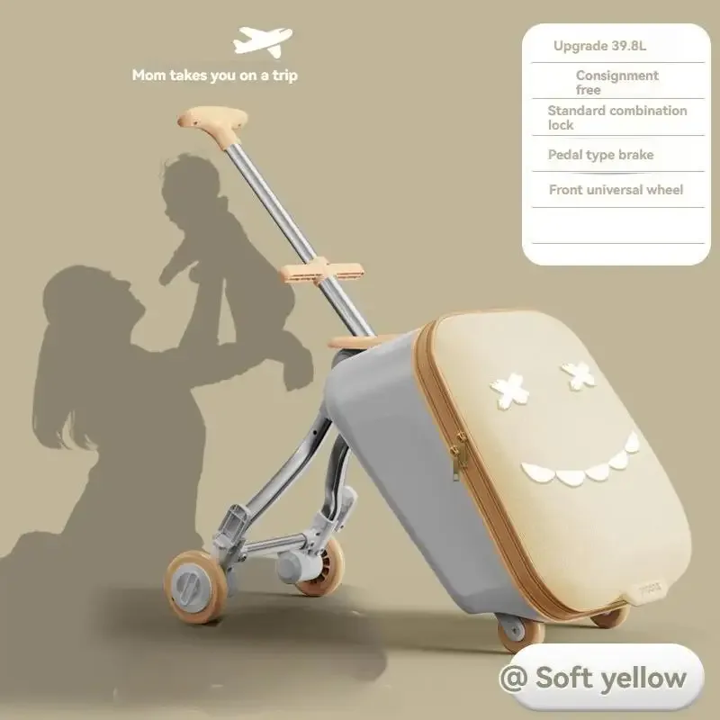 coffre pour enfants de dessin animé, boîte pour bébé, sac de voyage pour enfant, voiture pliable de 20 pouces