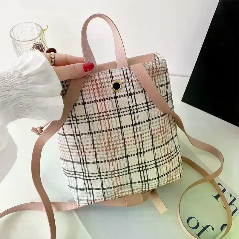sac à dos de style coréen pour femmes, sac d'école en cuir, grand sac à bandoulière pour adolescents et étudiants