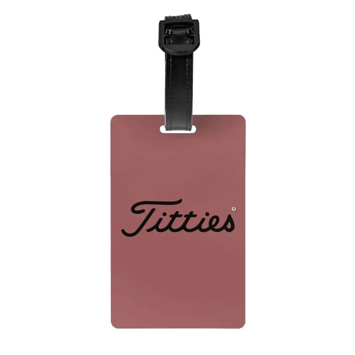 t-titties étiquettes de bagage motif balle de golf, accessoires de valise, porte-étiquette d'identification pour bagages de voyage, nom et adresse