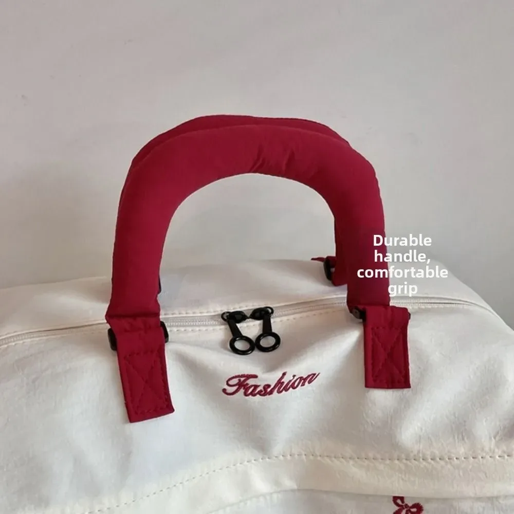 sac de voyage grande capacité imperméable avec nœud papillon, sac de sport à bandoulière ins, sac de fitness p