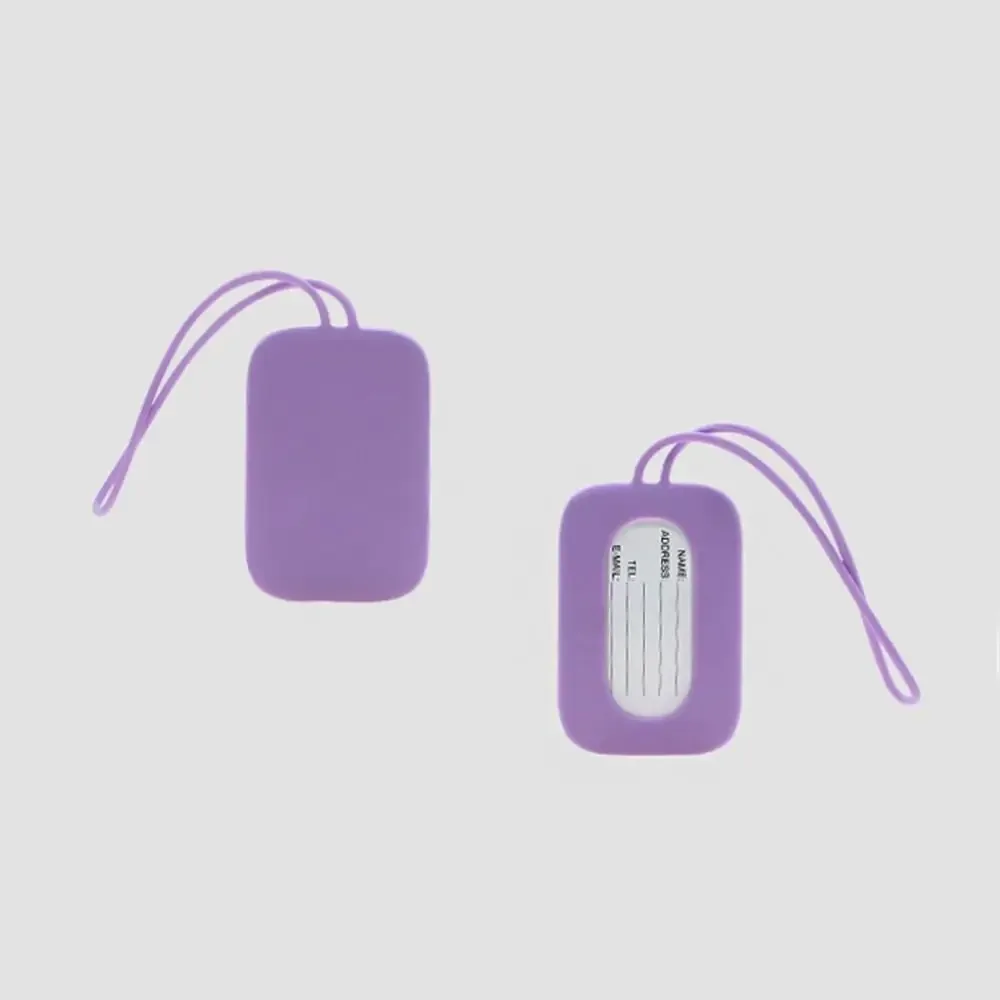étiquette de bagage en silicone pour carte d'embarquement, étiquette nominative pour valise d'avion