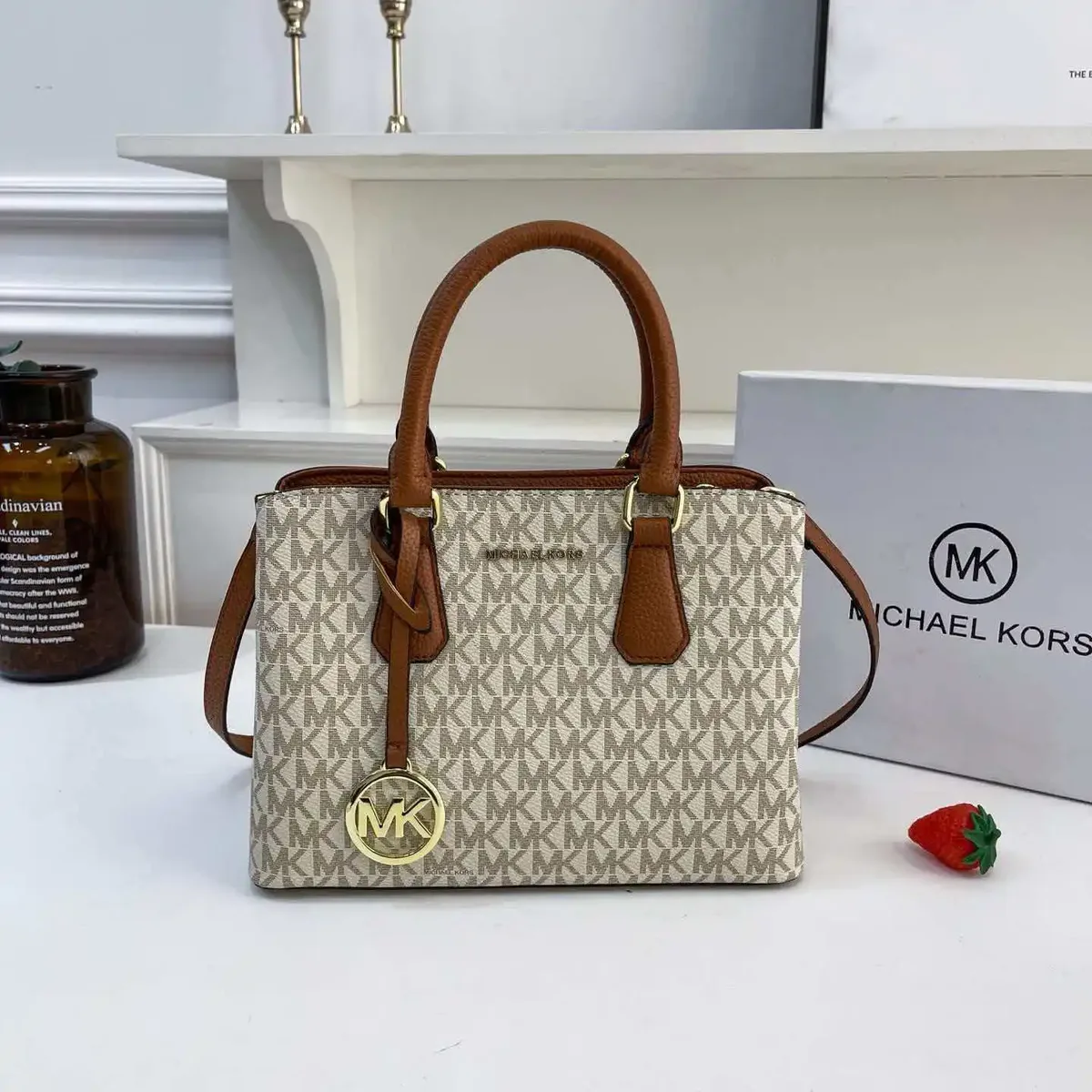 michael kors/michael kors mk sac à main imprimé pour femme, nouvelle collection 2026, sac à bandoulière, sac porté épaule