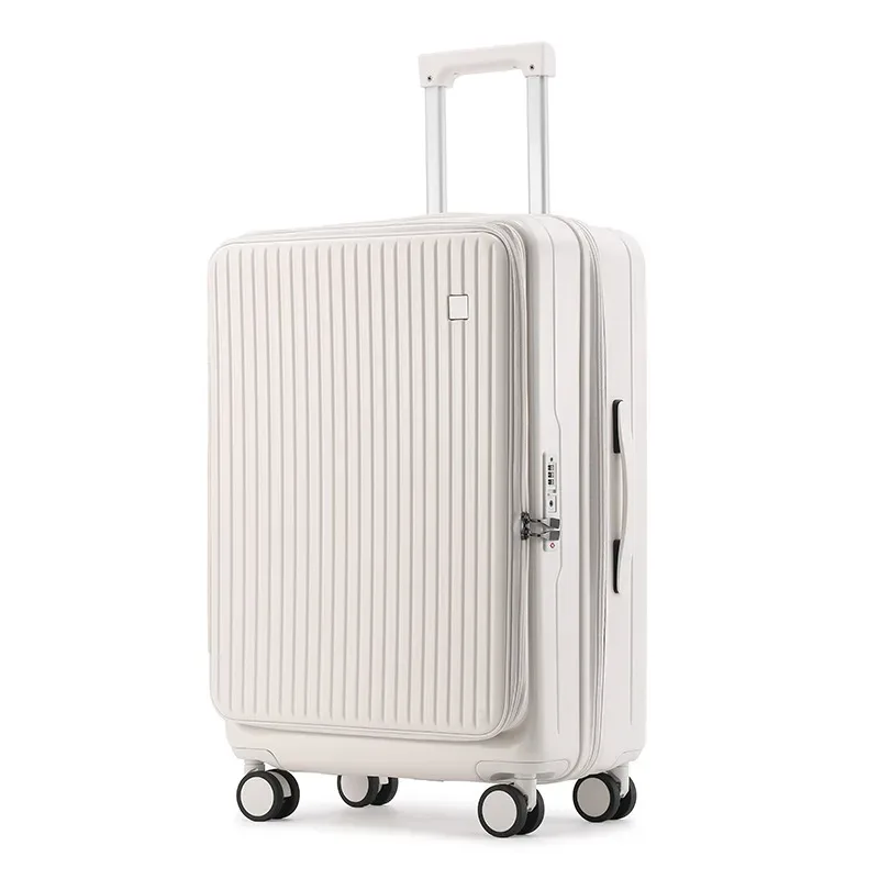 sushimu boîtier de chariot valise de voyage valise d'embarquement boîte de mot de passe valise roue portable sac à bagages roulant ouverture avant