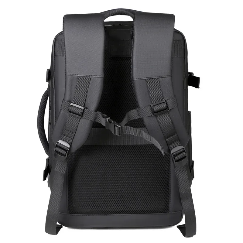 sac à dos extensible étanche pour voyage d'affaires pour hommes, sac à dos d'ordinateur de chargement usb de grande capacité, compartiment à chaussures de séparation sec et humide