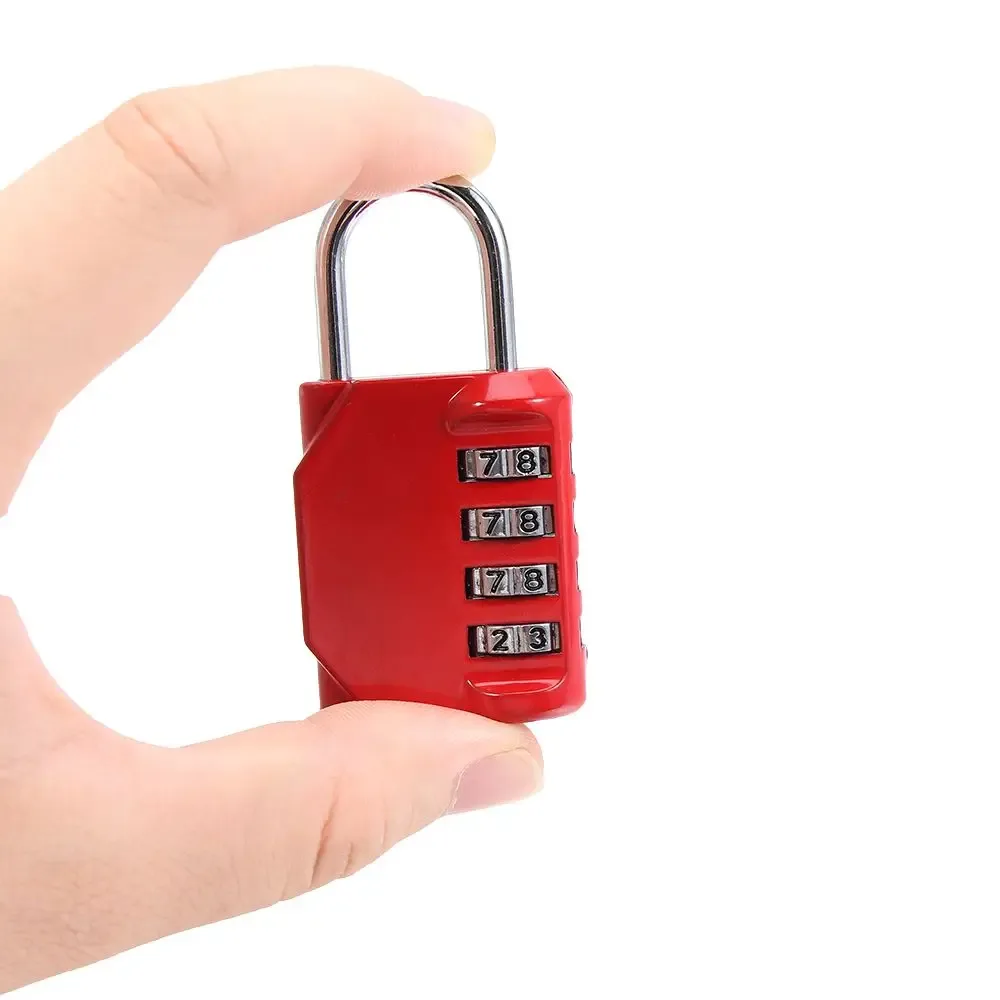 cadenas de sécurité en métal à code, étanche, 4 chiffres, accessoires de voyage, verrouillage par mot de passe