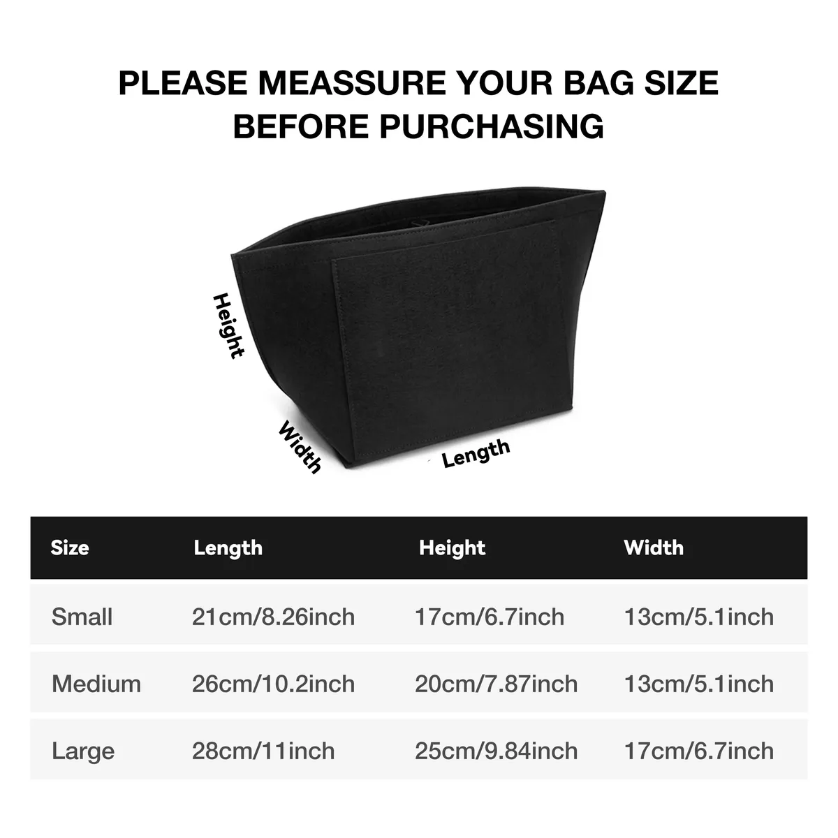 sac à insérer en feutre adapté au sac à main longchamp, sac de doublure en tissu feutré, sac de maquillage, support de voyage, organisateur de sac à main portable