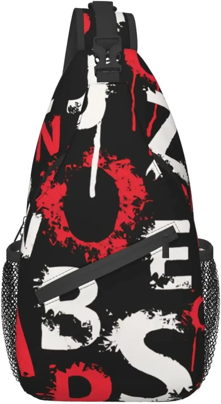 sac à bandoulière musical pour femmes et hommes, proximité de la main, motif sans couture, sacs initiés, sac à dos décontracté, sac de poitrine