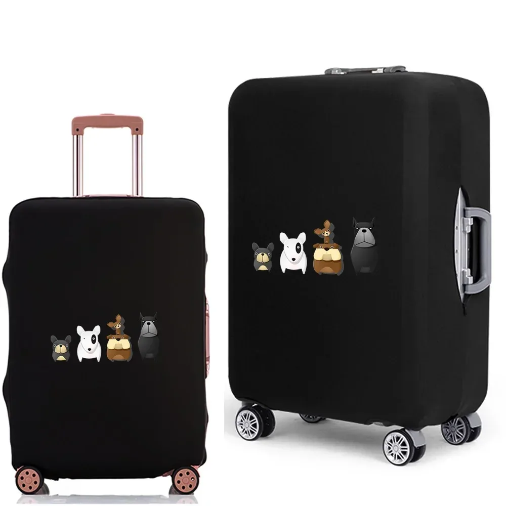 housse de protection pour bagages, étui anti-poussière élastique épais pour valises de voyage de 18 à 28 pouces, accessoires de voyage imprimés de dessins animés