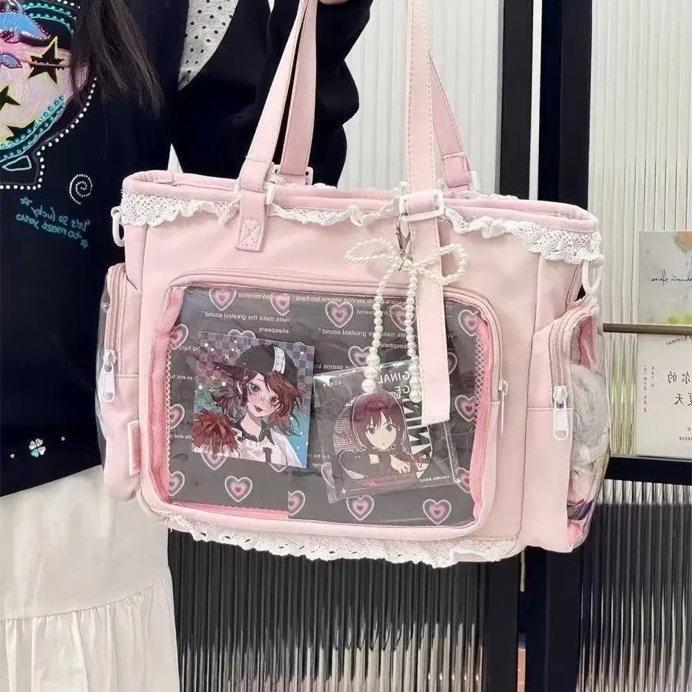 sac à bandoulière itabag japonais 2d motif ballerine grande façon, sac à main pour femme, cadeau pour amies