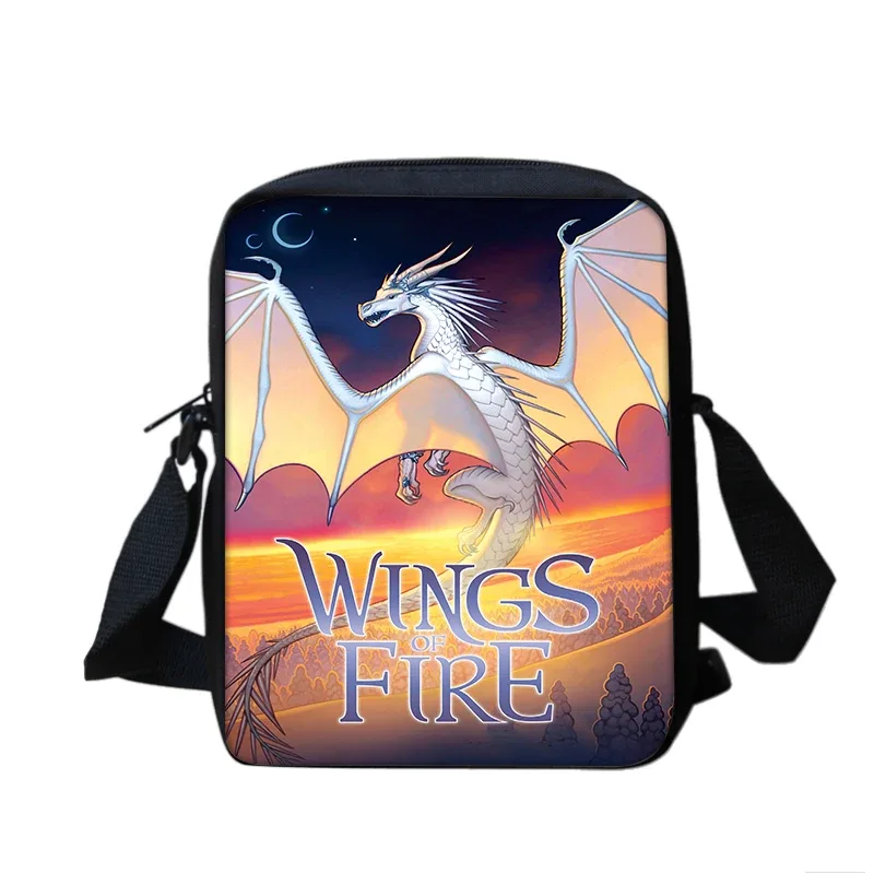 ensemble de sacs de téléphone wings of fire, sac à bandoulière avec sac initié, étui à crayons, boîte à crayons pour étudiants, meilleur cadeau, 2 pièces