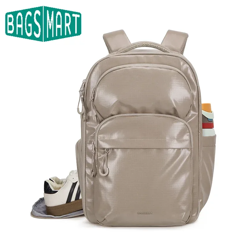 BAGSMART sac à dos homme sac à dos étanche pour école d'affaires 27L hommes femmes voyage sac à dos bagage à main