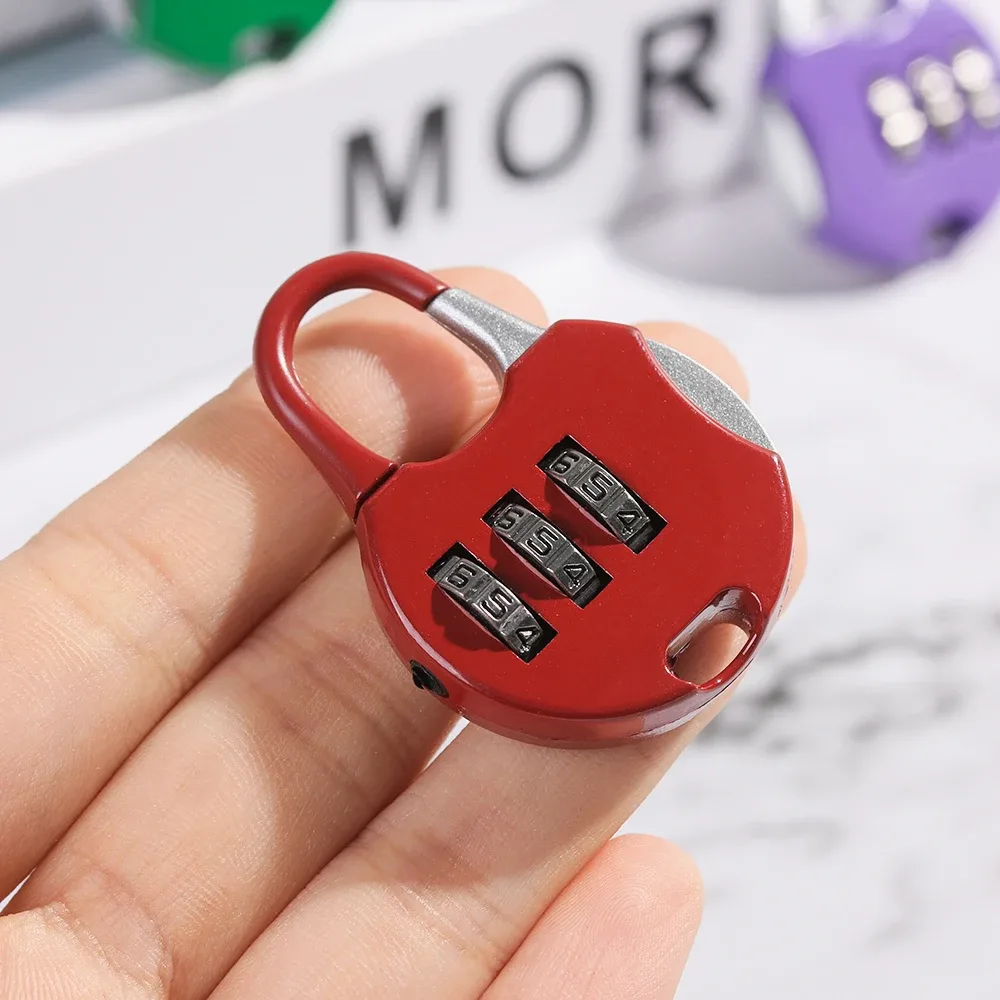 mini cadenas à 3 chiffres en métal, serrure à mot de passe blocode, valise de voyage, protecteur de journal, outil de sécurité, étui de psych, fourniture