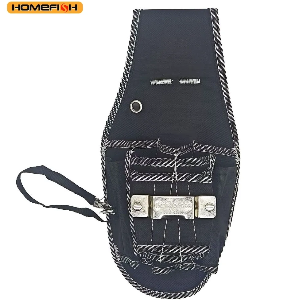 homefish sac à outils simple à suspendre à la ceinture, étui de rangement pour perceuse, sacoche multifonctionnelle pour électricien