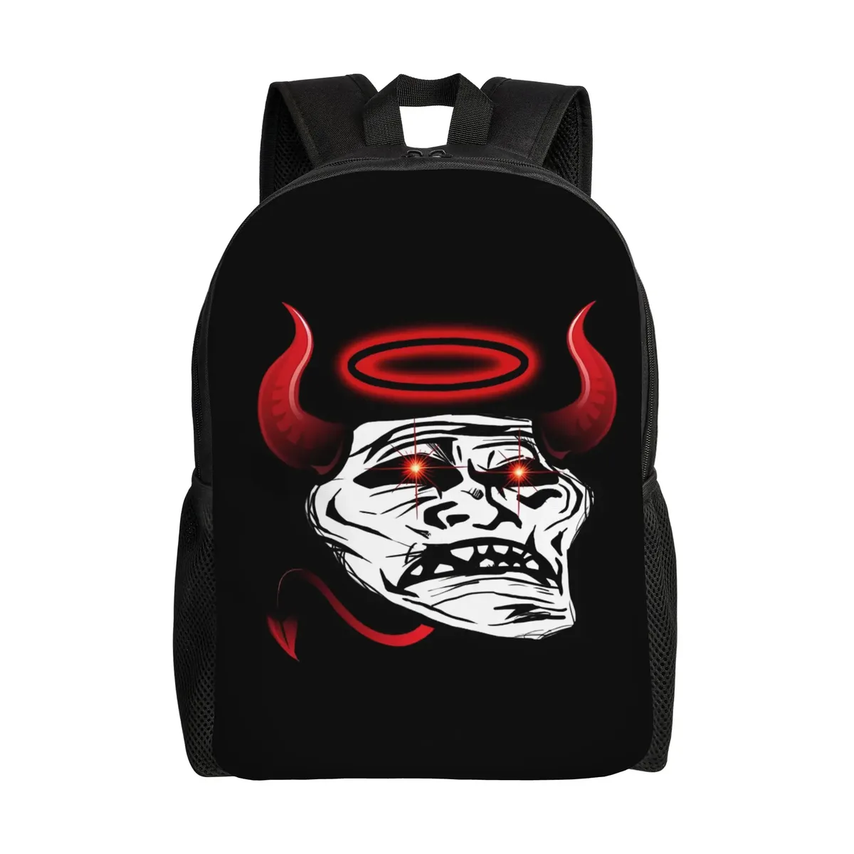 trollface sacs à dos amusants pour hommes et femmes, sac à livres basique pour l'université, l'école, sacs manga