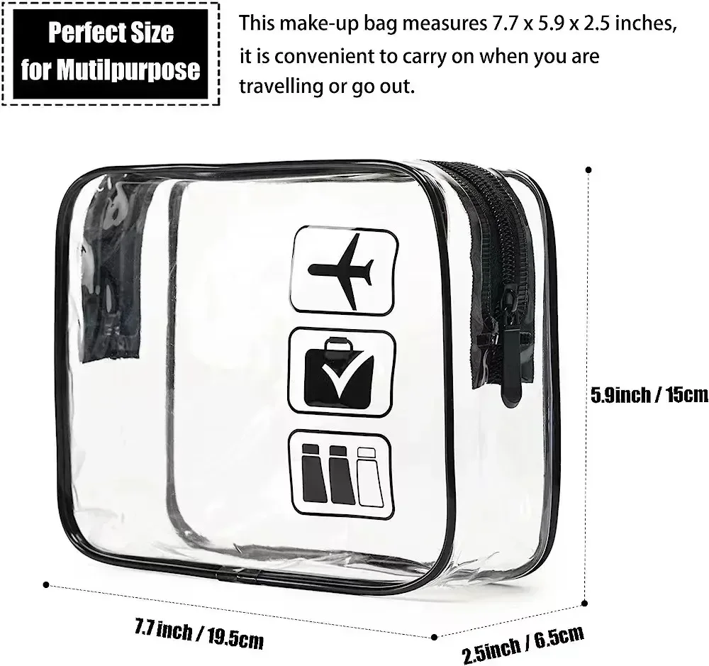 femmes transparent pvc voyage emballage organisateurs sac étuis pochette voyage brosse à dents serviette bagages cosmétique toilette sac de rangement