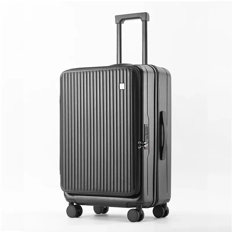 sushimu boîtier de chariot valise de voyage valise d'embarquement boîte de mot de passe valise roue portable sac à bagages roulant ouverture avant