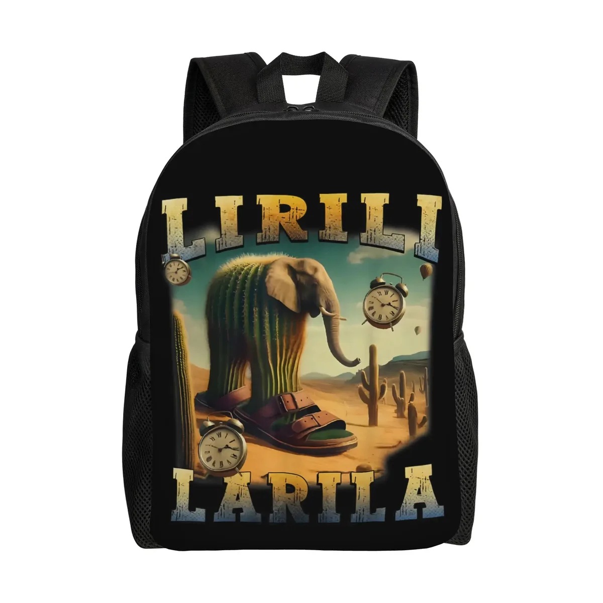sac à dos tendance et durable pour étudiants et professionnels, motif meme 'strawberry elephant italian brainrot', amusant, pour hommes et femmes, sac à bandoulière pour ordinateur portable