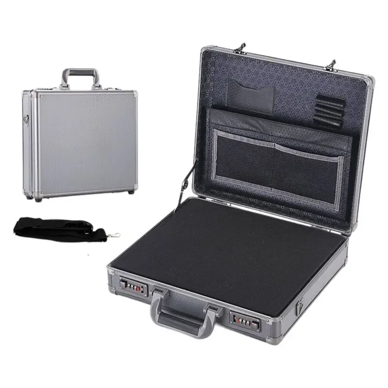 valise pour ordinateur portable avec cadre en aluminium verrouillable - mallette de sécurité portable pour doc