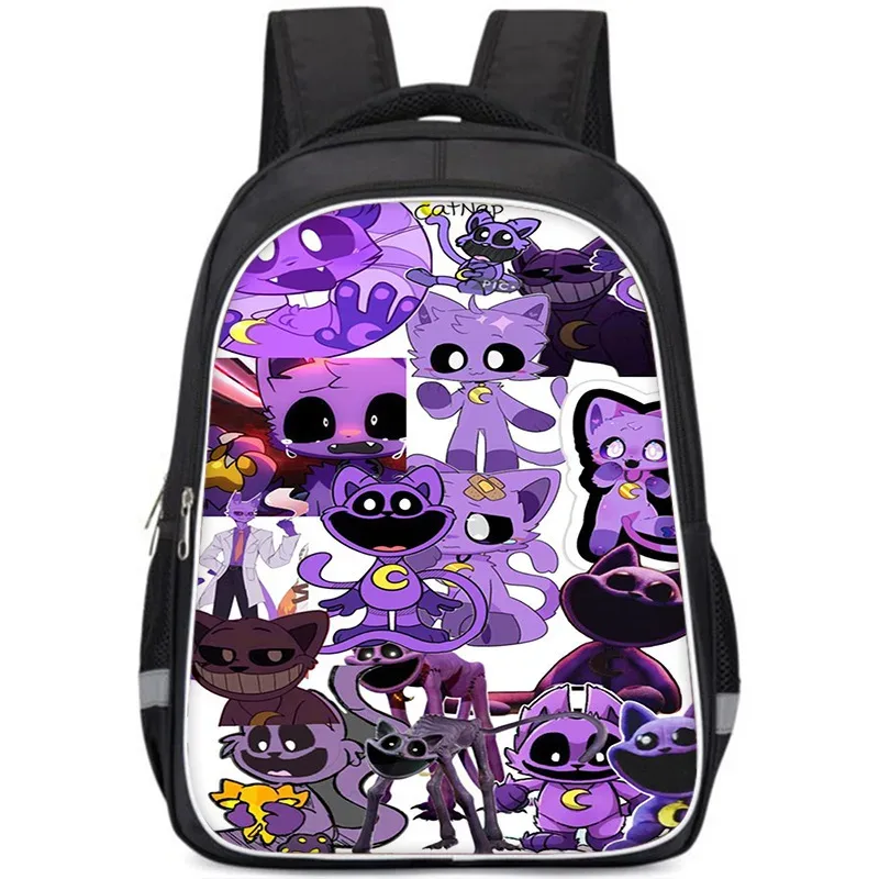 sac à dos smiling critters pour enfants, cartable double couche, cadeau d'anniversaire, sacs d'ordinateur pour étudiants