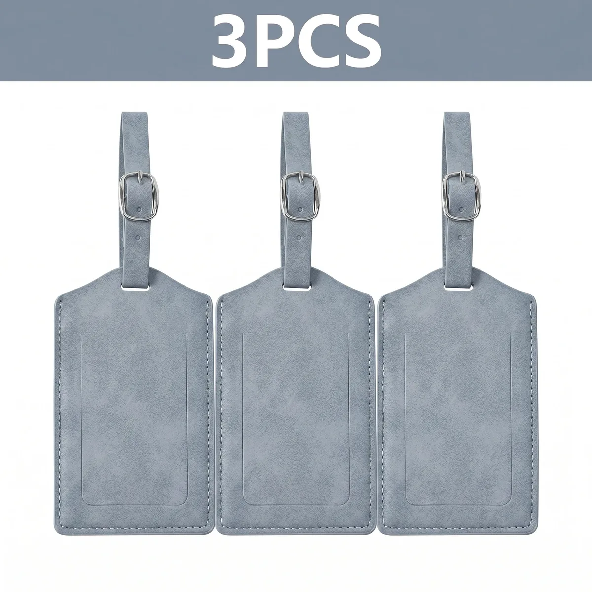 étiquette de bagage en cuir pu, 3/5/8 pièces, boucle métallique réglable, étanche, anti-perte, pour sac à dos, sac de golf