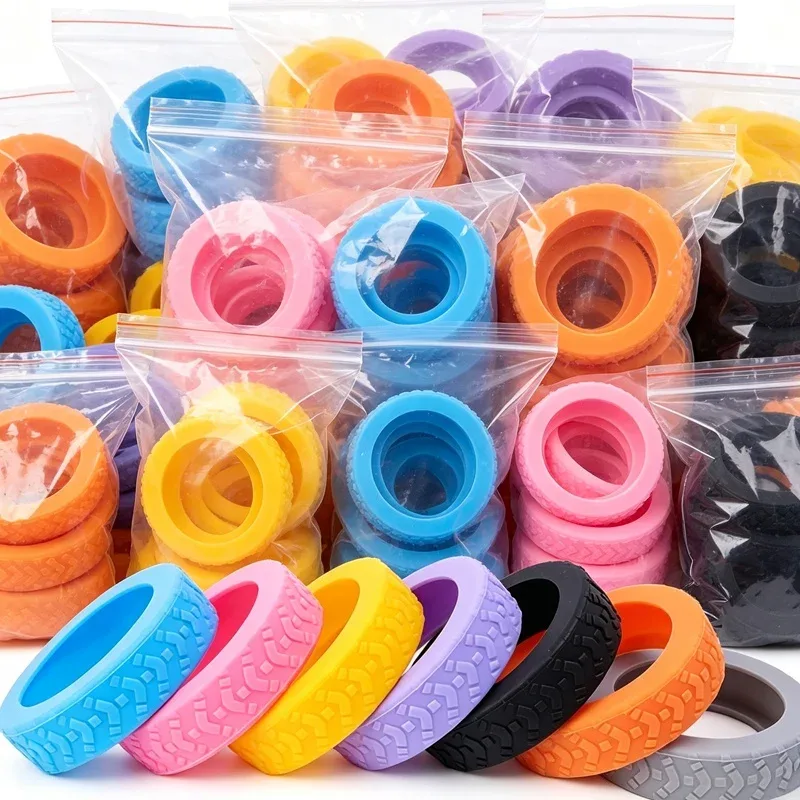 Housses de roulettes de bagages, housse de valise en silicone pour roulettes pivotantes
