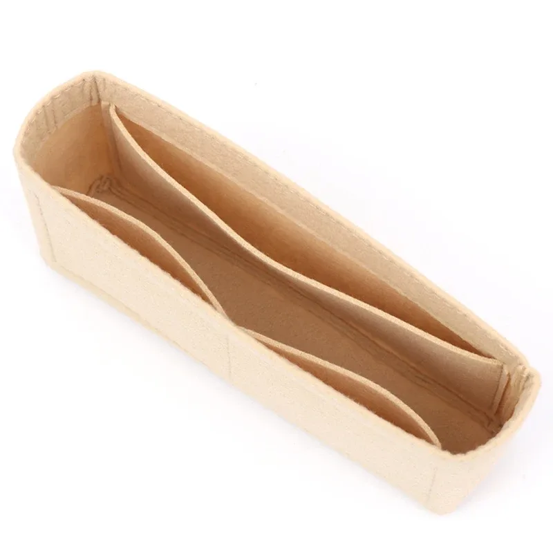 doublure de sac en tissu feutré, sac d'insertion de voyage multifonctionnel, organisateur de maquillage, sac doublé de forme, sacs super cosmétiques pour marmont