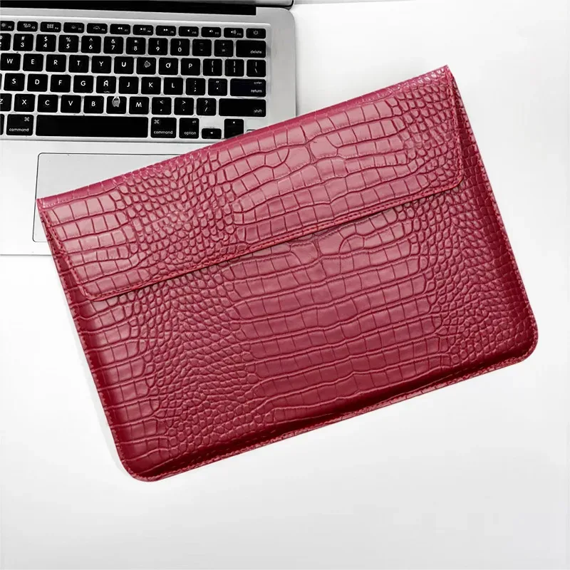 housse pour ordinateur portable avec initiales personnalisées gratuites pour macbook air 13, 13.3, 15.4, retina, unisexe, enveloppe en cuir, pochette pour ordinateur portable
