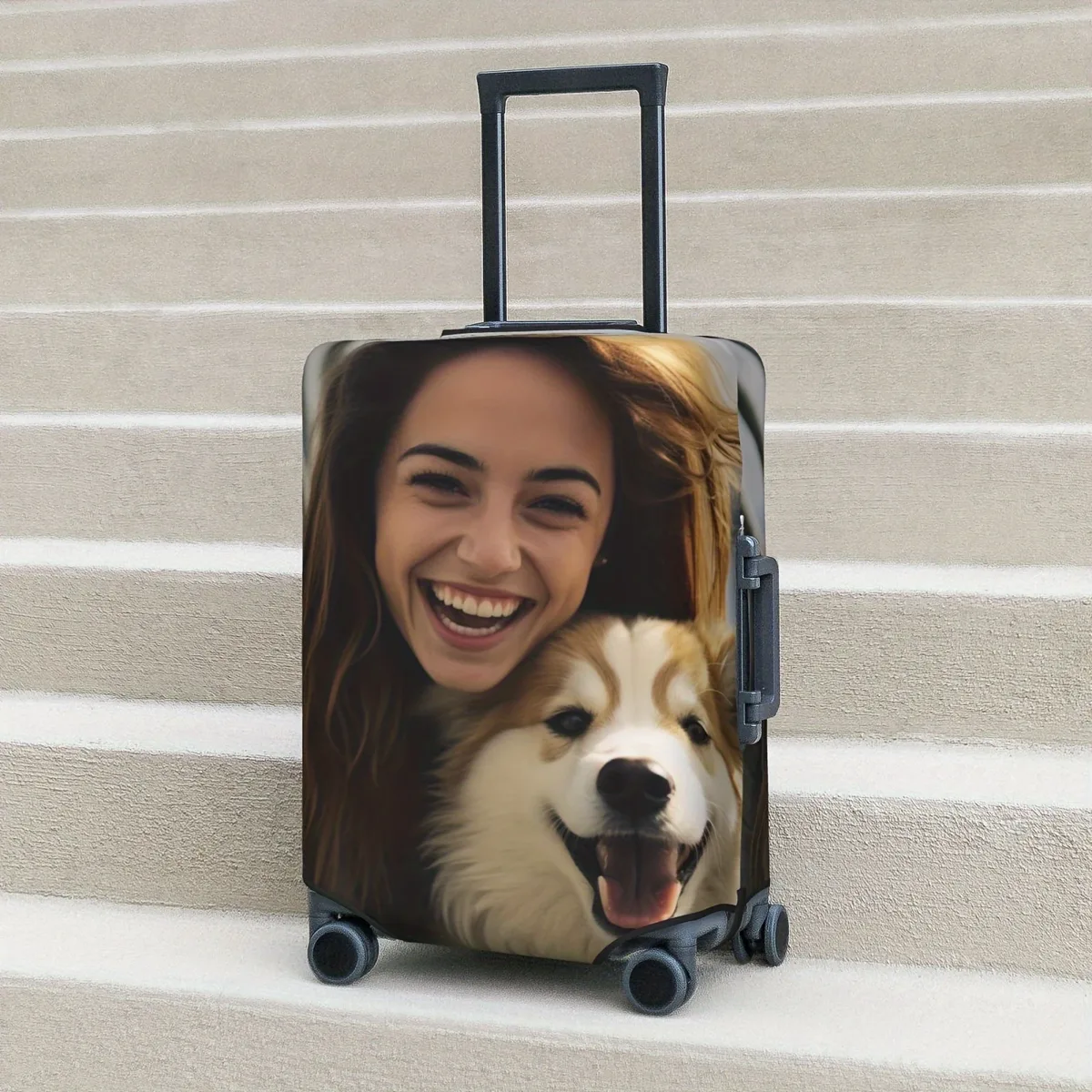 housses de bagages personnalisées - personnalisez avec votre nom, vos photos et vos logos |   polyester durable |   accessoires de voyage lavables – le necéssaire parfait