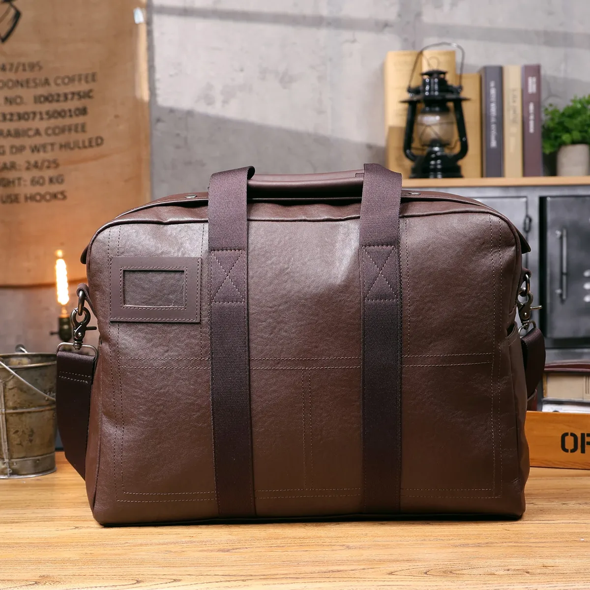 s.worker sac de voyage vintage en cuir véritable pour homme, sac à main en cuir de vachette pleine fleur, sac de sport tendance, bagage à main