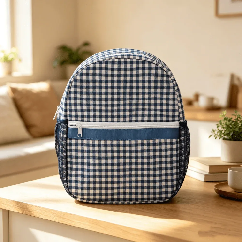 sac à dos à carreaux pour enfants, sac à dos classique et mignon pour garçons, cadeau pour les filles qui vont à l'école, sac à dos mignon pour la maternelle