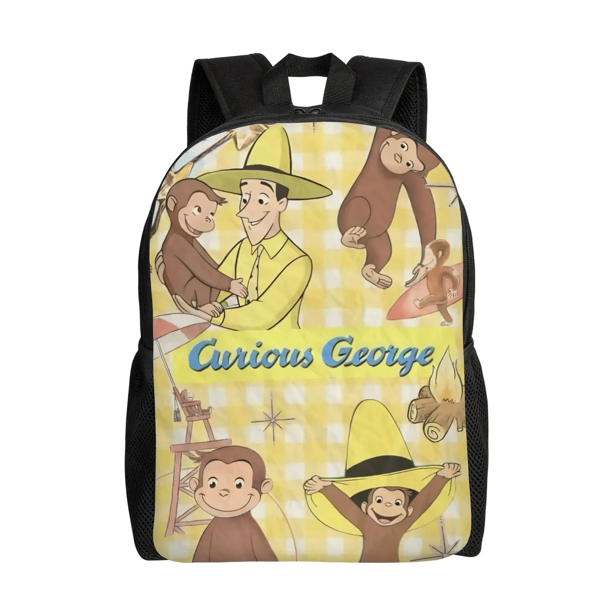 sac à dos curious george african monkey pour enfants, garçons et filles, sacs à dos légers pour tout-petits, maternelle